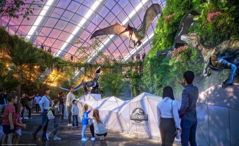 Jurassic World The Experience at Cloud Forest, Gardens by the Bay Aviary Attack