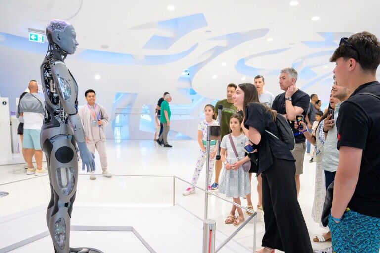 ameca robot museum of the future