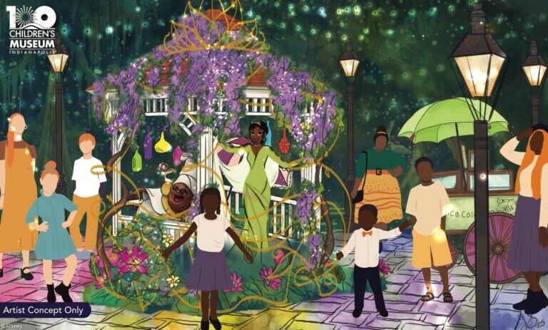 disney tiana exhibition children's museum of indianapolis