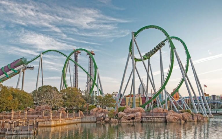The Hulk rollercoaster at Universal Orlando