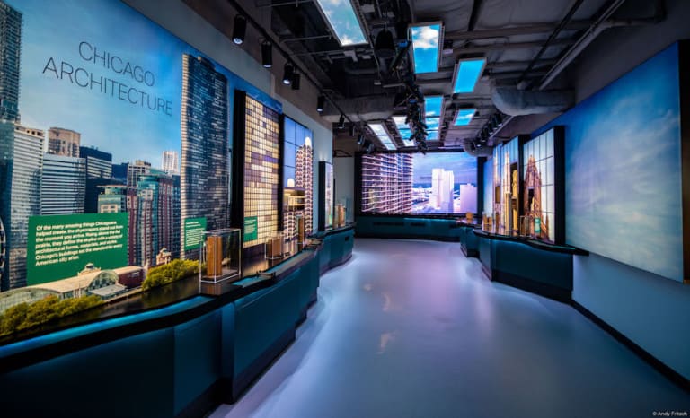 Architecture exhibit Skydeck Chicago Squint:Opera