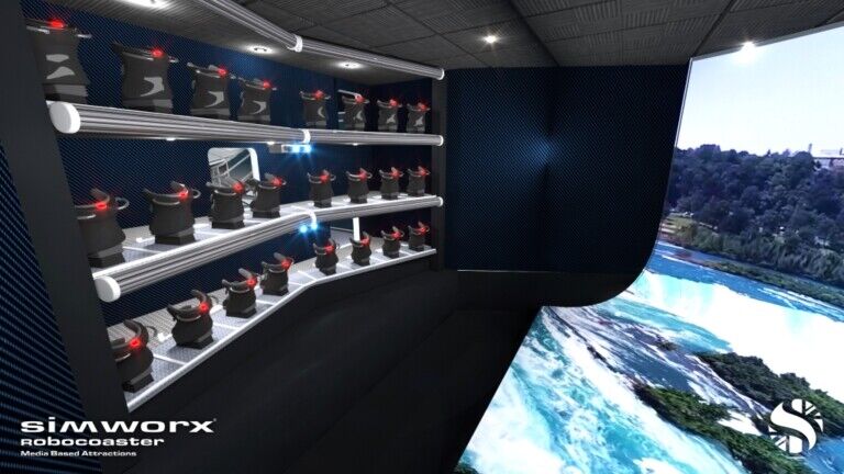 Simworx PEGASUS Flying Theatre Ride 3 x 8 Seats C