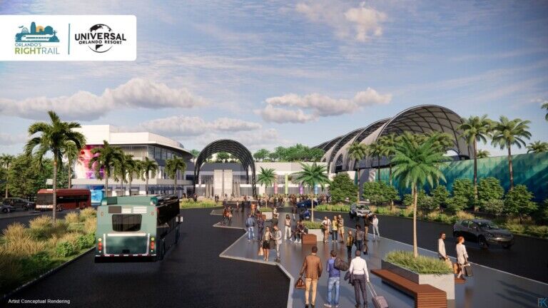 universal orlando rail station