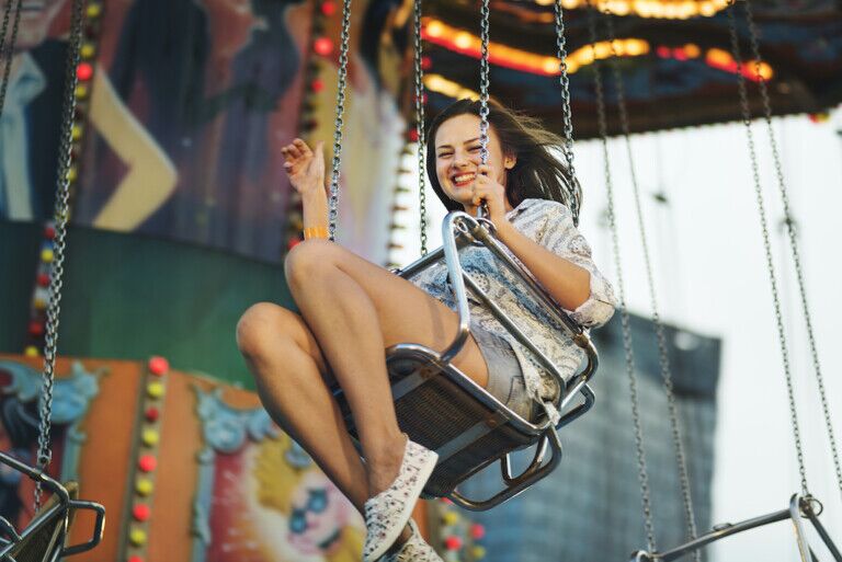 Girl-on-carousel-ride