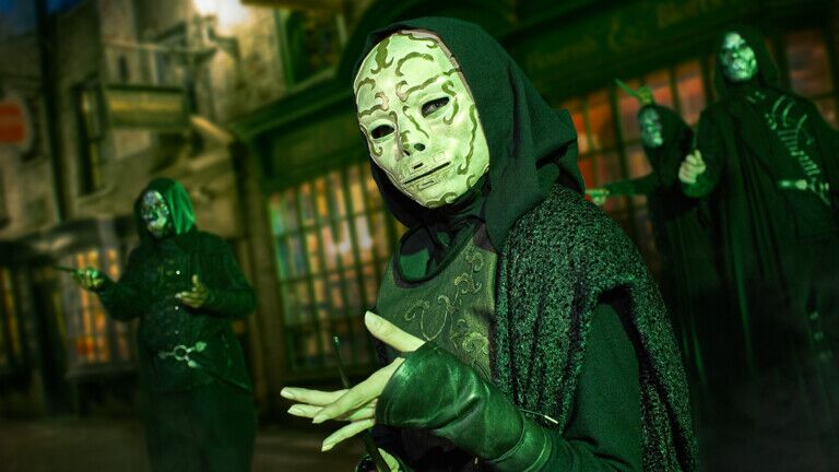 death eaters wizarding world of harry potter diagon alley