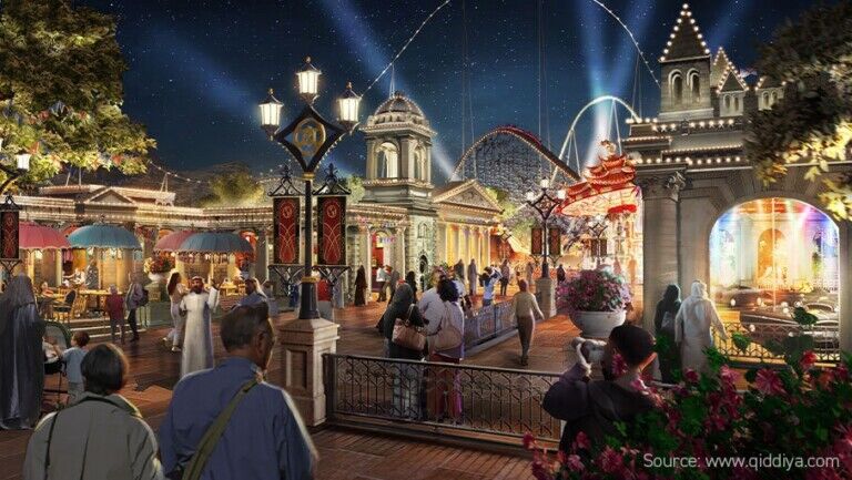 Rendering Six Flags Qiddiya