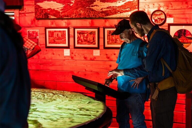 Ideum interactive map Valles Caldera National Preserve