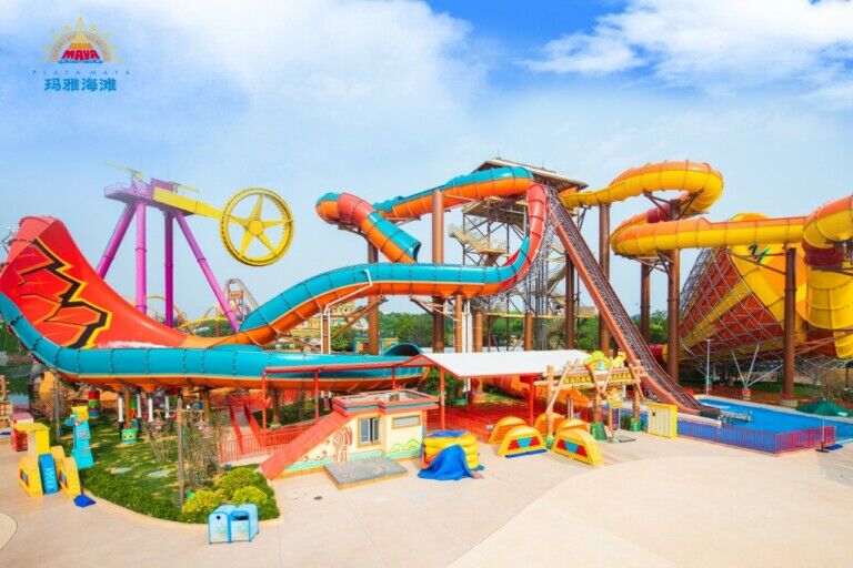 Expansion of the water park ProSlide Playa Maya OCT Happy Valley Beijing